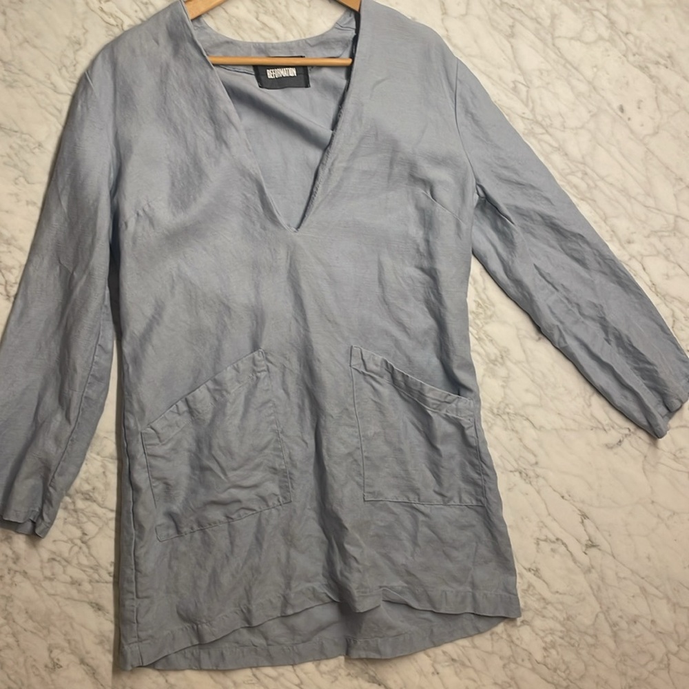 Reformation Linen Skya Mini Dress - Picture 4 of 9